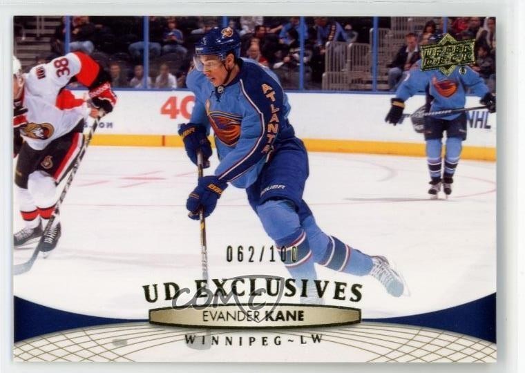 2011-12 Upper Deck UD Exclusives 62/100 Evander Kane #4 n1u
