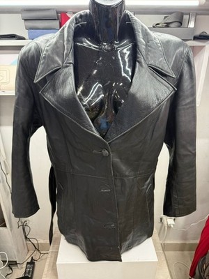 Jacke Mantel Frye Frauen Leder Farbe Schwarz Größe L Cod. AM131