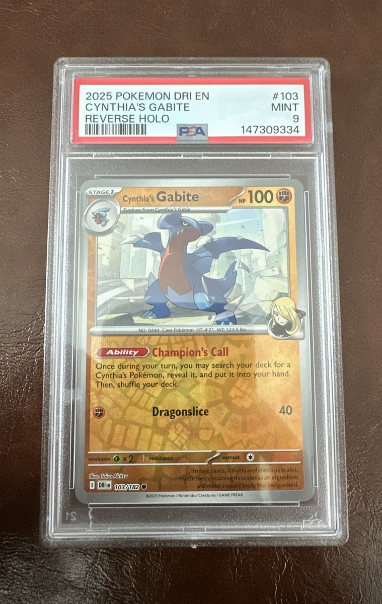 Cynthia's Gabite 103/182 Sv10: Destined Rivals Reverse Holo for