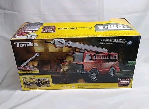 Tonka Fire Dept. Truck NO.5 Steel Classics 2008 Red Large 21” New In Box RARE! - Picture 7 of 9