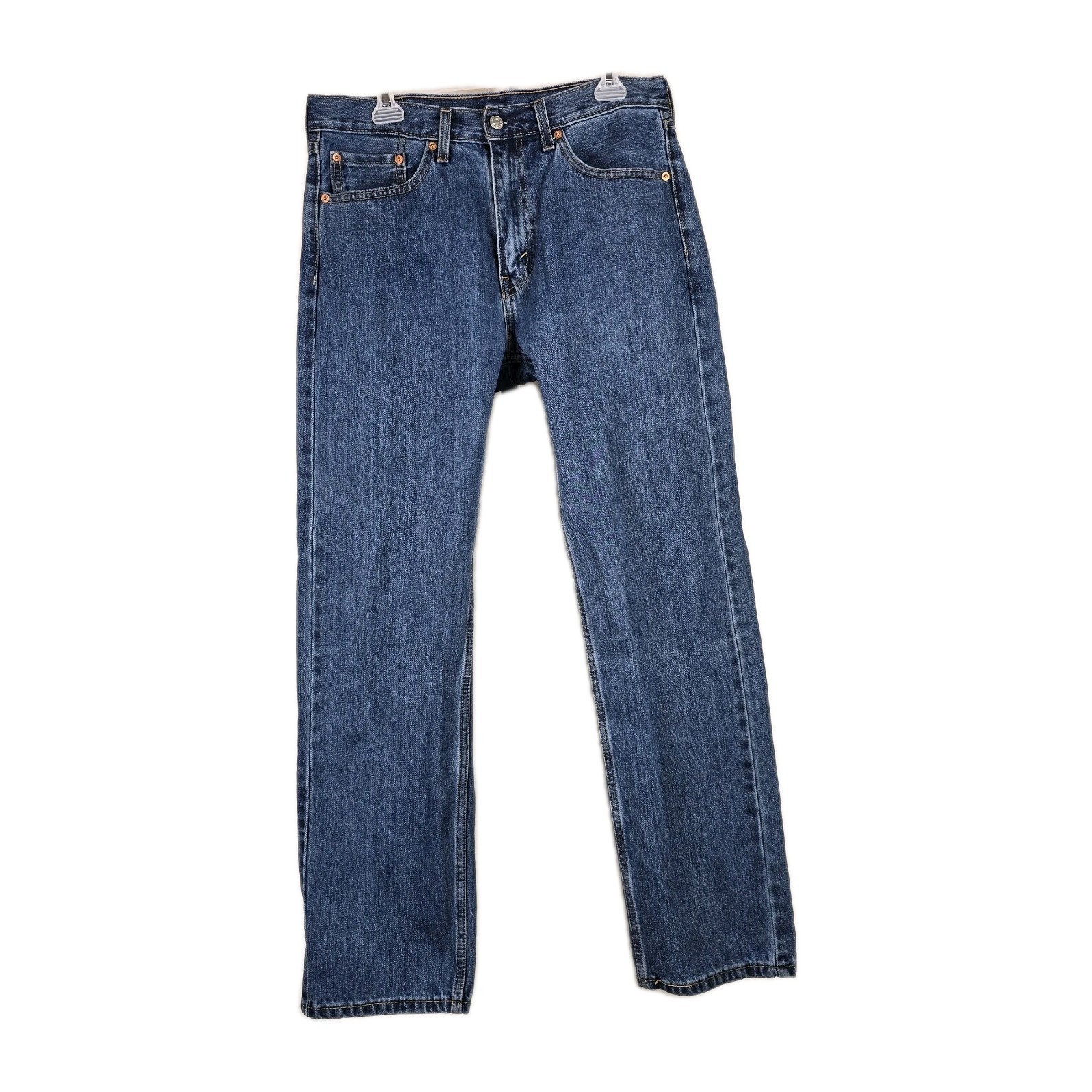 Levi's 505/ Rare "Blank" Tag/ Men's Regular Fit Jeans Straight Leg Sz W33 x L32