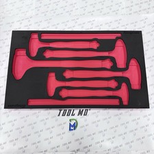 Snap-on Tools Red Foam Organizer For 6pc Dead Blow Ball Peen Hammer Set Hbbd6fr