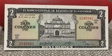 El Salvador 2 Colones 1976 UNC