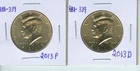 2013 P&D Kennedy Half Dollars Uncirculated BU NIFC