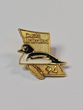 Ducks Unlimited Lapel Pin British Columbia 1994 Map Shape Gold Color