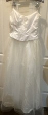 Women  s Vintage Jessica McClintock Gunne Sax Formal Tulle Corset Gown Sz 7 READ