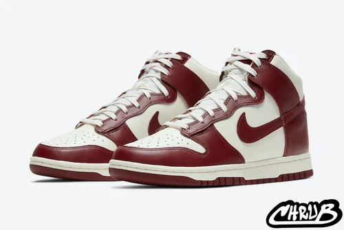 Nike Dunk High Sail Team Red | DD1869-101 | EU 38.5 | NEU | OVP