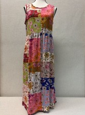 Johnny Was Cosmo Easy Fit Tea Length Dress, Size M - Resort Retail $188 NWT
