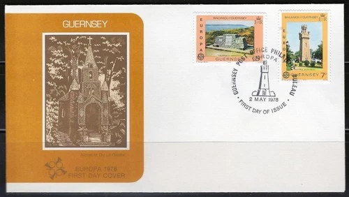 1¢ WONDER'S ~ GUERNSEY EUROPA 1978 C/S FDC - UNADDRESSED ~ F50