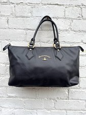 Vivienne Westwood Anglomania bag tote black vegan faux leather orb medium