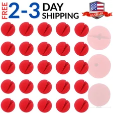 25PCS Red Circus Clown Nose Christmas Costume Party Cosplay Halloween Decor 2...
