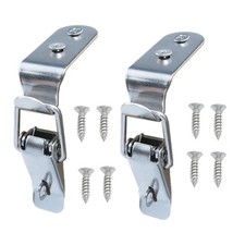 2 PCS 90-Degree Stainless Steel Latch Toggle Hasp for Cabinet Box Trunk