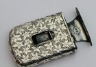 RARE Patent antique Needhams patent Sterling solid silver vesta matchsafe 1898