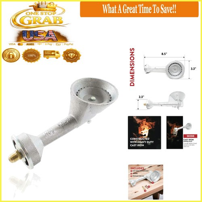 #ad #ad Gas One Propane High Pressure Cast Iron Burner Head with Brass Orifice $28.76