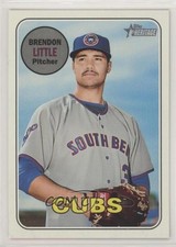 2018 Topps Heritage Minor League Edition Magenta Back Brendon Little #16 3d5