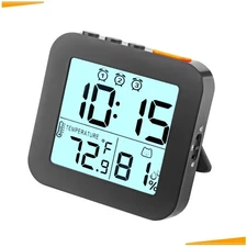 Small Digital Alarm Clock, Battery Operated Travel Clock with 3 Bells, Small ...