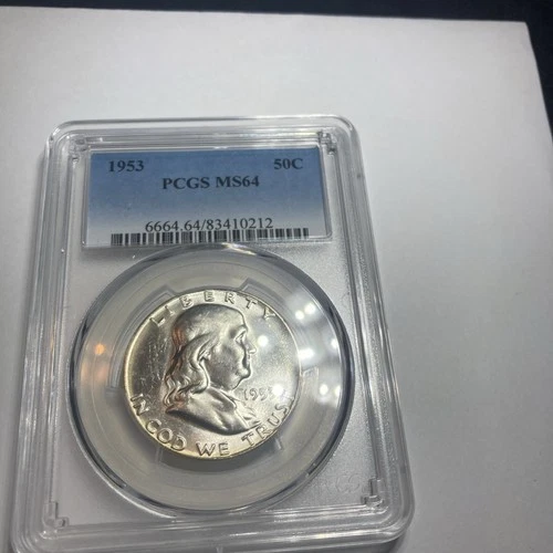 1953  Franklin Half Dollar, PCGS MS 64.