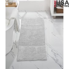 Soft Non-Slip 20x60 Cotton Bathroom Runner Mat Quick Drying Machine Washable Rug