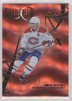 2023 Skybox E-X 2000 Double Helix Red Achievement 30/50 Nick Suzuki #DH-17 1fg3