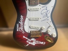 Chitarra elettrica firmata Michael Jackson SX rosso/nero con certificato e custodia morbida