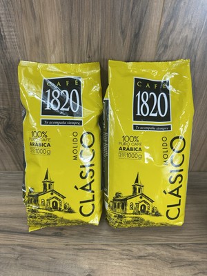 Cafe 1820 Premium Costa Rican Ground Coffee 100% Arabica Dark Roast 32oz 2-Pack