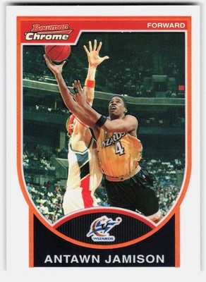 2007-08 Bowman Chrome Refractor Antawn Jamison #92 #/299 Washington Wizards SN