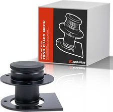 Remote Fuel Tank Filler Neck - 2" Custom Neck with Aluminum Cap & Steel Bracket