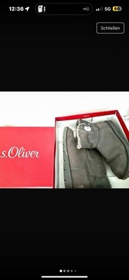 s.Oliver Winter Boots Stiefelette, Grau, Größe 37