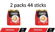2 PACKS 44 STICKs CAFE21 2IN1 INSTANT COFFEE MIX NO SUGAR ADDED