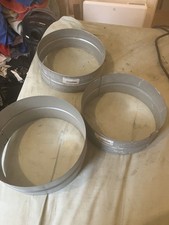 Ducting Connectors For 200 mm Pipe Two are 3 Inches Wide And One is 4 Inch Wide