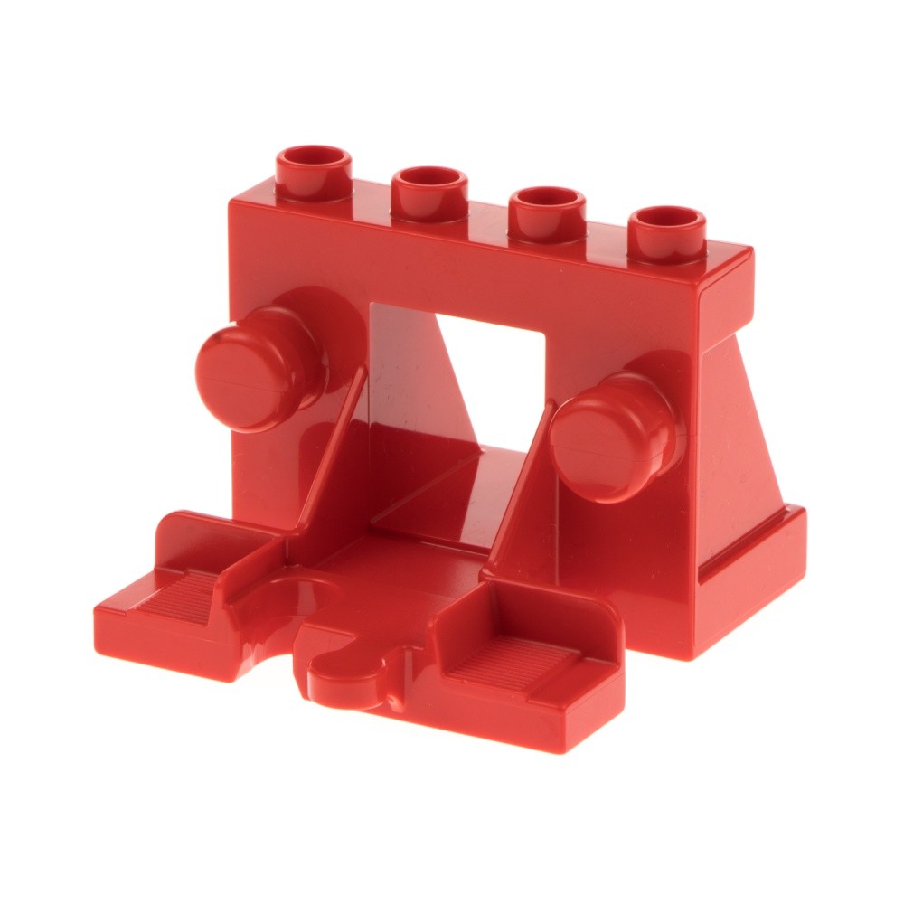 1x Lego Duplo Train Buffer Stopper 4x4 Red Station 6219464 35967