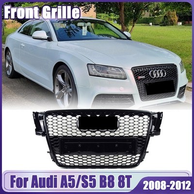Honeycomb Sport Mesh Rs5 Style Hex Grille Grill Black For 08-12 Audi A5/S5 B8 8T