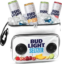 NEW Bud Light Seltzer Bluetooth Insulated Cooler SPEAKER Rechargeable Battery