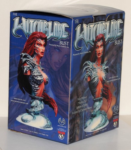 2000 Witchblade Mini Bust Statue CS Moore Studio LE Numbered 1332/5000 Authentic - Picture 4 of 4