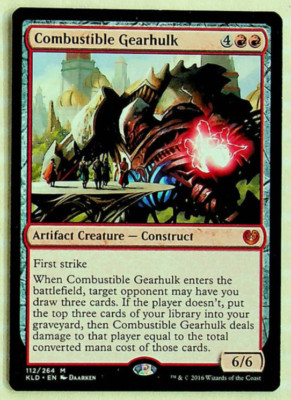 mtg gearhulk cards Amazon.com: Magic The Gathering - Combustible Gearhulk (112/264) main image 1