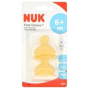 nuk latex teats size 2
