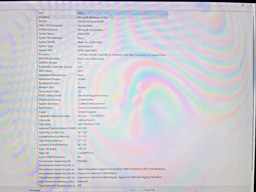 Razer Blade 16" - Intel Core i9 13th Gen 2.50 GHz, RTX 4080, 64GB RAM, 1TB SSD - Picture 3 of 11