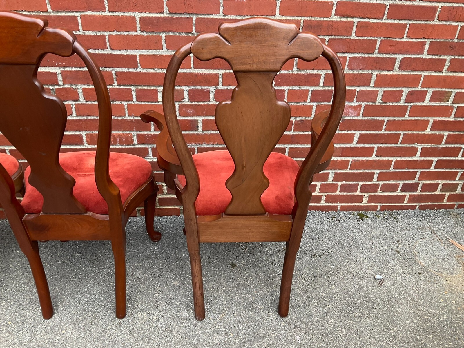Six Craftique Mahogany Queen Anne Chairs eBay