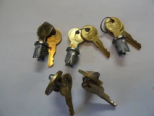 Qty (5) CompX Timberline 102T Polished Nickel Key Plugs, Model LP-100