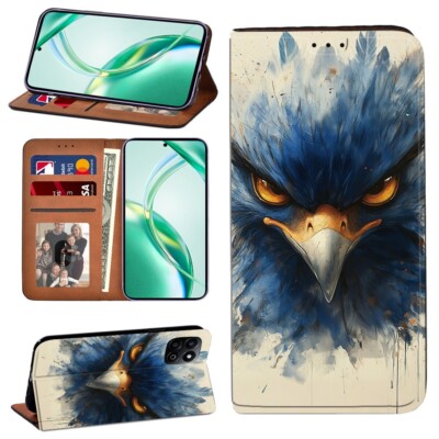 Bedruckte Handy Brieftasche Abdeckung Etui passt Honor X6/X60/X7A/X7B/X7/X8A/X8 5G/X9c