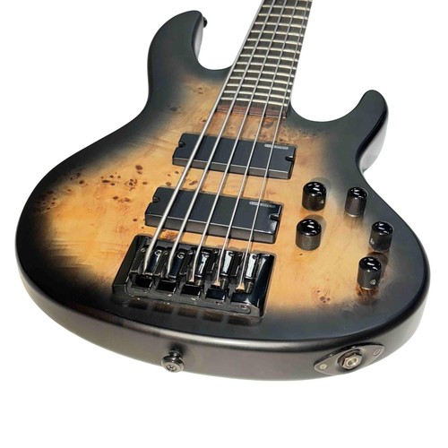 ESP LTD D-5 Black Brown Burst 5-String Right-Handed Electric Bass Guitar - Picture 3 of 16