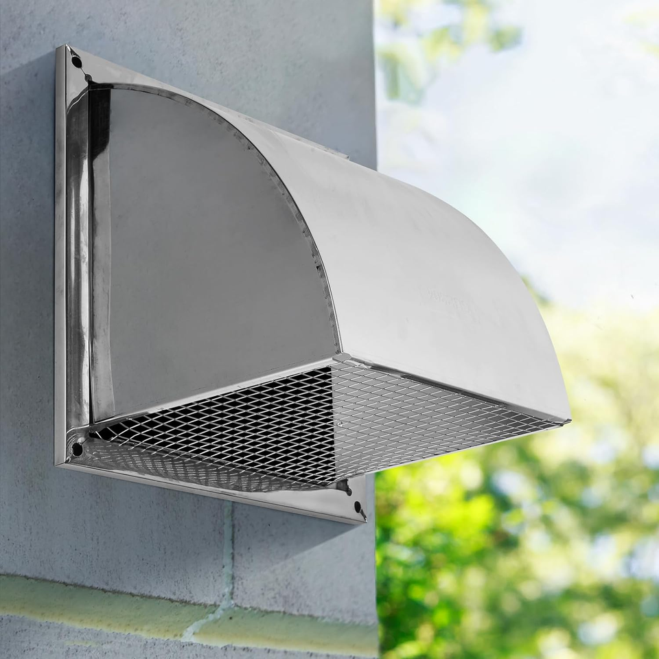 8 Inch Dryer Vent Cover Outside, 12” X 12” Wall Vent Cover Stainless