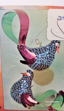 Walco PARTRIDGE BIRD Blue RARE Sequin Bead Christmas Ornament Kit Vintage Make 2
