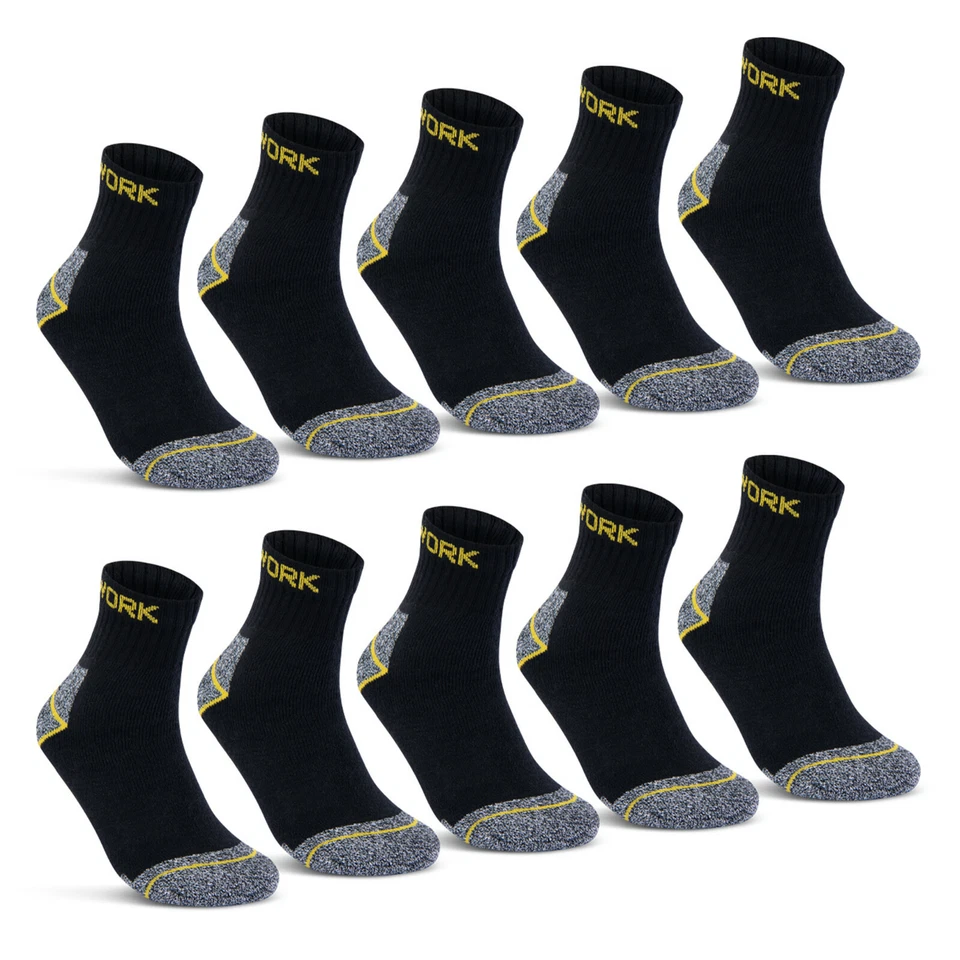 10 | 20 Paar kurze Arbeitssocken Herren Socken Baumwolle WORK - Bild 3 von 4