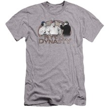 Three Stooges Premium Canvas T-Shirt NYUK Dynasty Athletic Heather