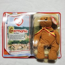 1999 Beanie Baby McDonalds TY GERMANIA THE BEAR International New in Box RARE