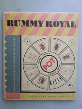1960s Rummy Royal Game Board in Cardboard Folder, Whitman Publishing