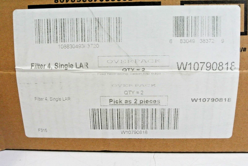 (2) FILTRO DE AGUA REFRIGERADOR WHIRLPOOL W10790818, everydrop Foto 2 de 4