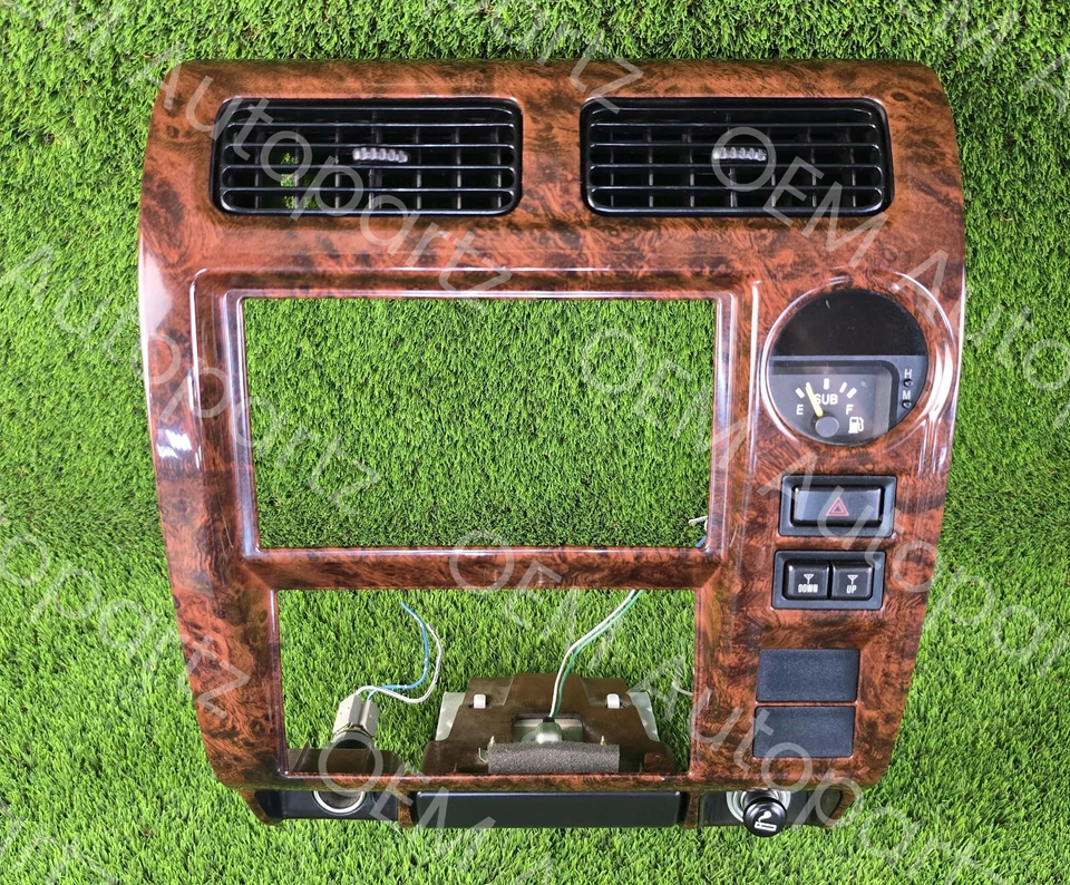 Toyota Land Cruiser 1996-2002 tablero radio embellecedor bisel ventilación de aire con calibre OEM jdm Foto 3 de 4