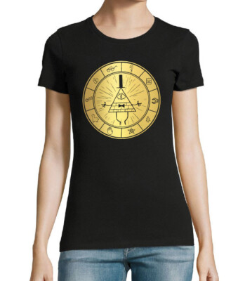Gravity Falls Bill Cipher zodiac wheel inspired Women's T-shirt